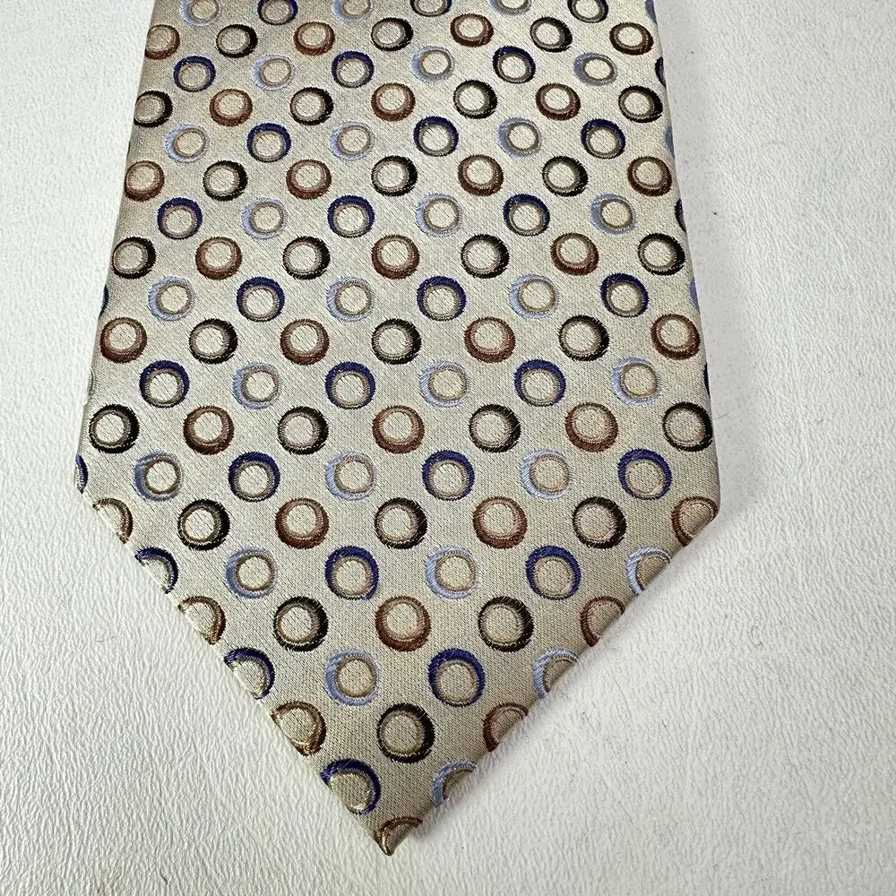 Duke And Duchess D&D Tie Men 64 in Silk White Black Micro Squares Wide Handmade